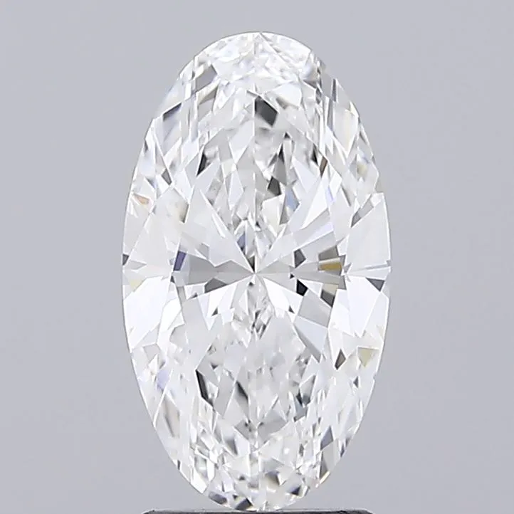 2.00ct Oval Lab Grown Diamond (Colour D, Clarity VVS1, IGI Certified)