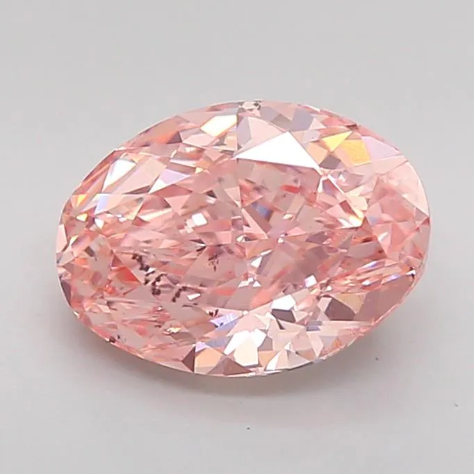 2.00ct Oval Lab Grown Diamond (Colour Fancy Vivid Pink, Clarity VS2, Uncertified)