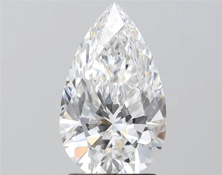 2.00ct Pear Lab Grown Diamond (Colour D, Clarity SI1, IGI Certified)