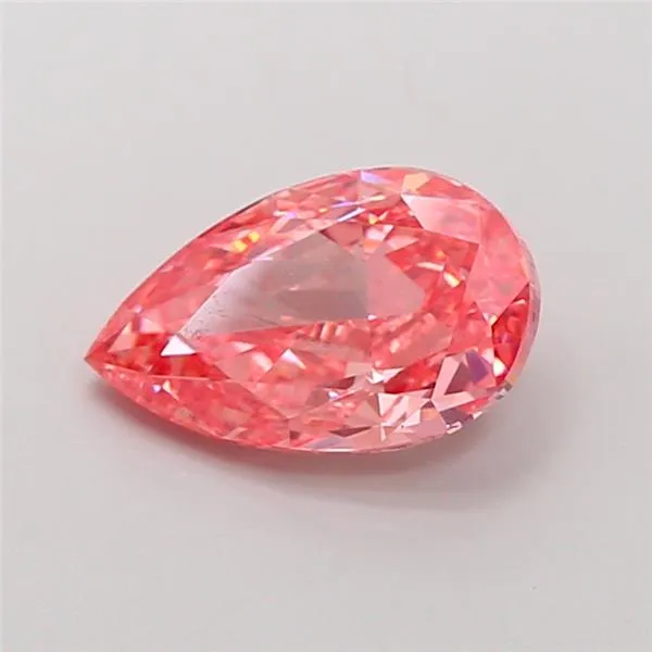 2.00ct Pear Lab Grown Diamond (Colour Fancy Vivid Pink, Clarity SI1, IGI Certified)