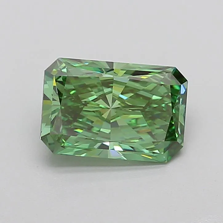 2.00ct Radiant Lab Grown Diamond (Colour Fancy Vivid Green, Clarity VVS2, IGI Certified)