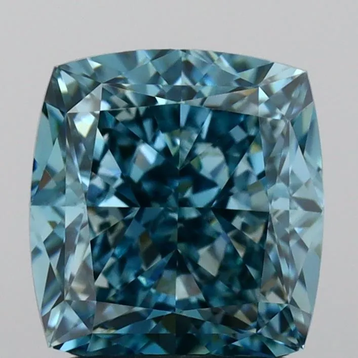 2.01ct Cushion modified Lab Grown Diamond (Colour Fancy Vivid Blue, Clarity VVS2, IGI Certified)