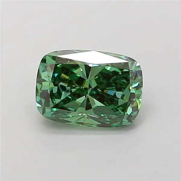 2.01ct Cushion modified Lab Grown Diamond (Colour Fancy Vivid Green, Clarity VS2, IGI Certified)