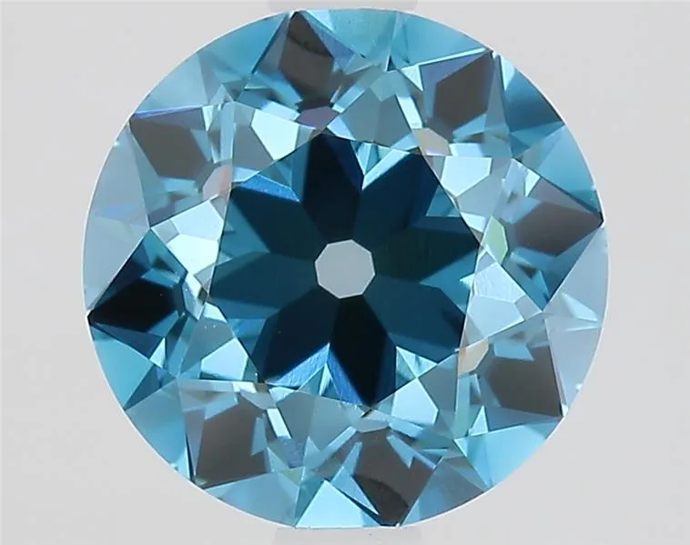 2.01ct European cut Lab Grown Diamond (Colour Fancy Vivid Blue, Clarity VVS2, IGI Certified)