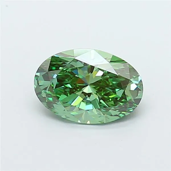2.01ct Oval Lab Grown Diamond (Colour Fancy Vivid Green, Clarity VS1, IGI Certified)