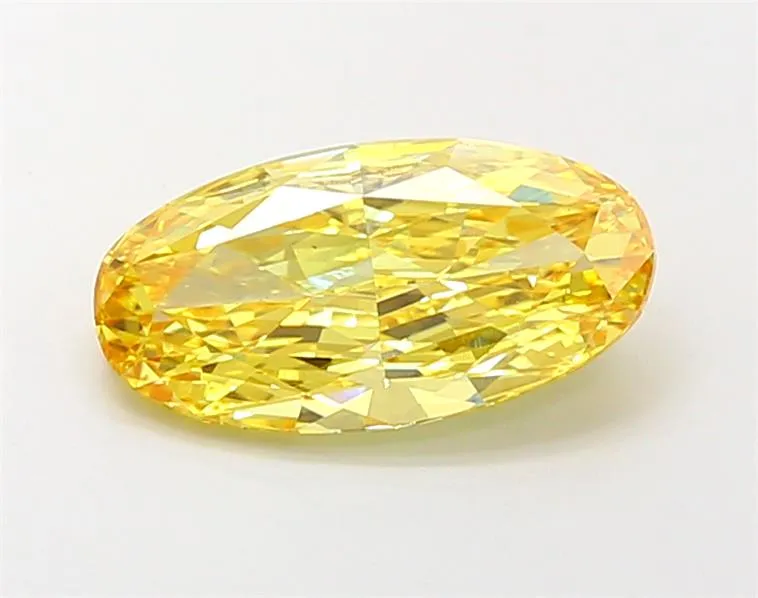 2.01ct Oval Lab Grown Diamond (Colour Fancy Vivid Yellow, Clarity VS1, IGI Certified)