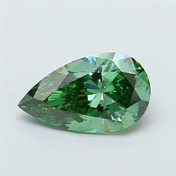 2.01ct Pear Lab Grown Diamond (Colour Fancy Vivid Green, Clarity VS2, IGI Certified)