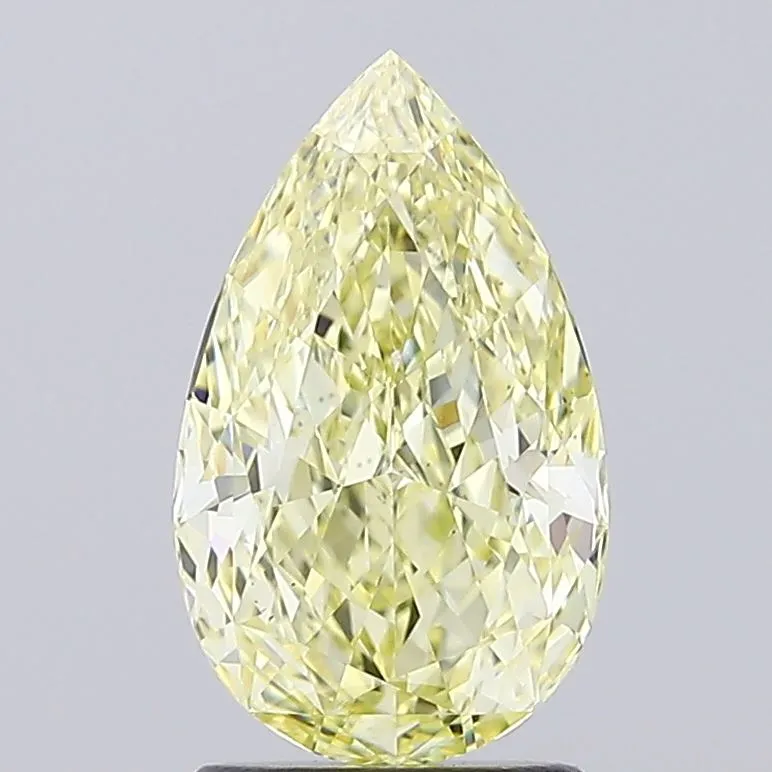 2.01ct Pear Lab Grown Diamond (Colour Fancy Yellow, Clarity VS1, IGI Certified)