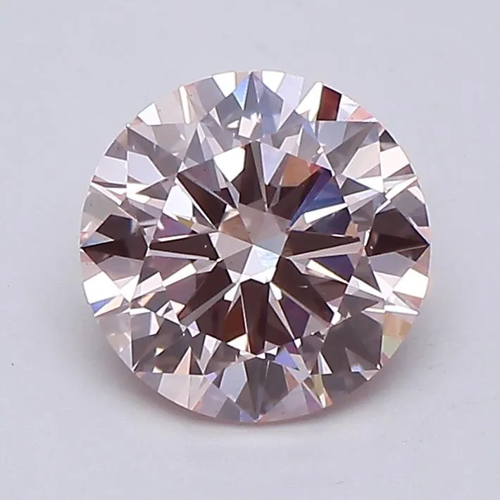 2.01ct Round Lab Grown Diamond (Colour Fancy Intense Pink, Clarity VS1, Cut ID, IGI Certified)