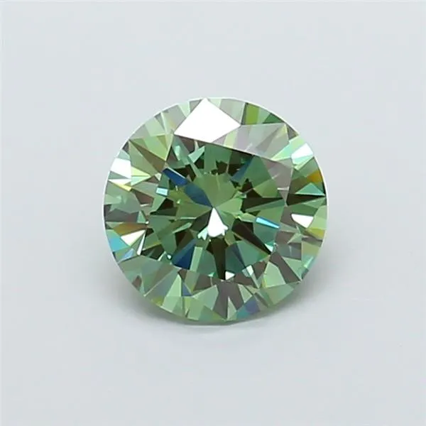 2.01ct Round Lab Grown Diamond (Colour Fancy Vivid Green, Clarity VS2, Cut EX, IGI Certified)