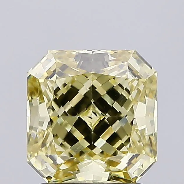 2.01ct Square radiant Lab Grown Diamond (Colour Fancy Yellow, Clarity VVS2, IGI Certified)