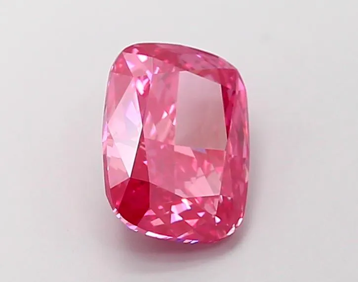 2.02ct Cushion modified Lab Grown Diamond (Colour Fancy Vivid Pink, Clarity VS2, IGI Certified)