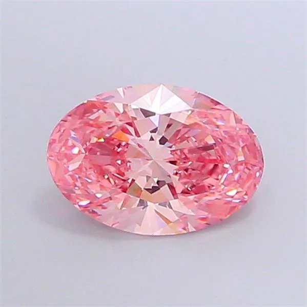 2.02ct Oval Lab Grown Diamond (Colour Fancy Vivid Pink, Clarity VS1, IGI Certified)