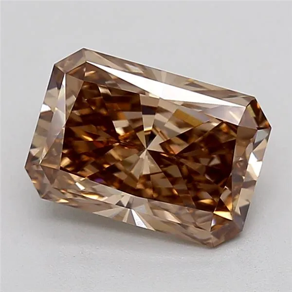 2.04ct Radiant Lab Grown Diamond (Colour Fancy Brown, Clarity VVS2, IGI Certified)
