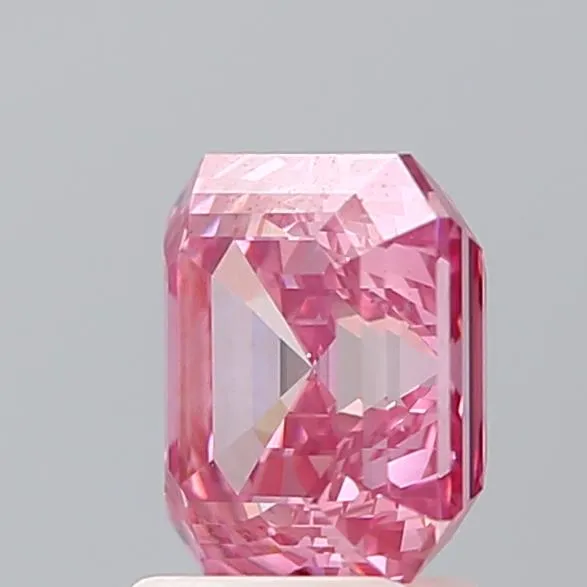2.04ct Square emerald Lab Grown Diamond (Colour Fancy Vivid Pink, Clarity VVS2, IGI Certified)