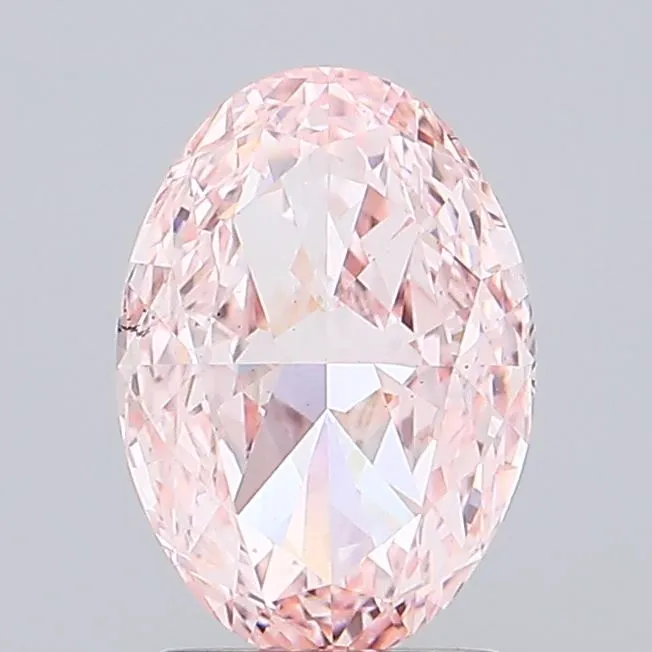 2.06ct Oval Lab Grown Diamond (Colour Fancy Intense Pink, Clarity VS2, IGI Certified)