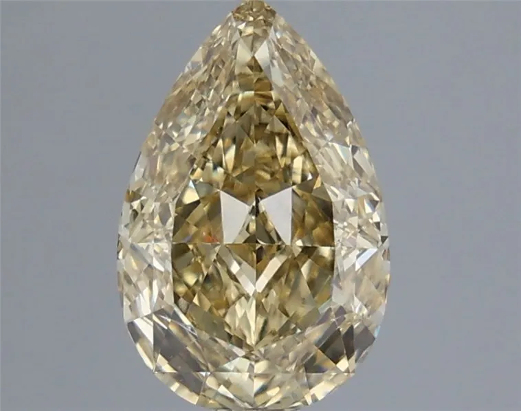 2.06ct Pear Lab Grown Diamond (Colour Fancy Yellow, Clarity VVS2, IGI Certified)