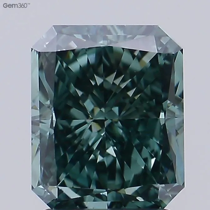 2.06ct Radiant Lab Grown Diamond (Colour Fancy Intense Green, Clarity VVS2, Cut GD, IGI Certified)