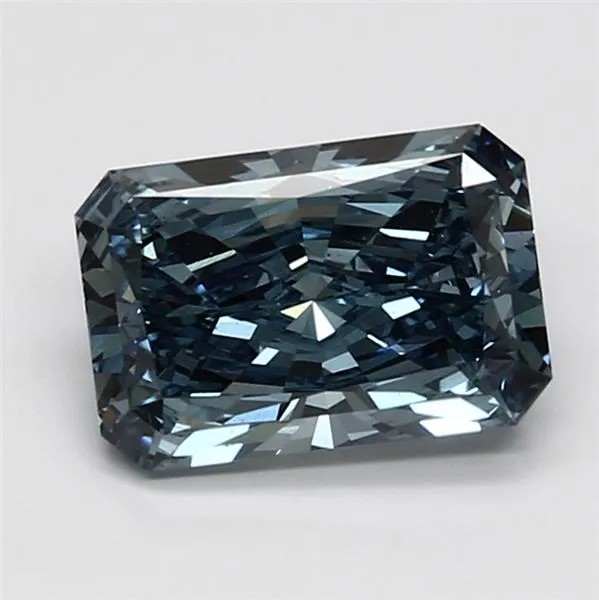 2.07ct Radiant Lab Grown Diamond (Colour Fancy Vivid Blue, Clarity VS1, IGI Certified)