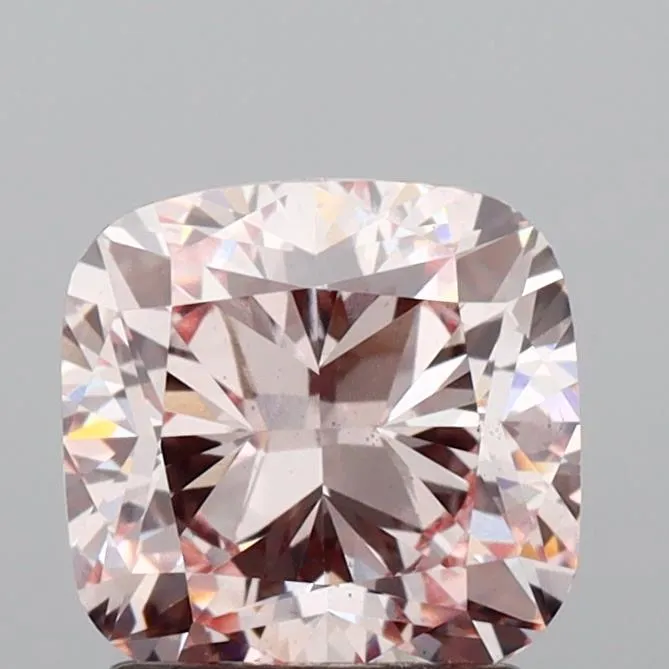 2.08ct Cushion brilliant Lab Grown Diamond (Colour Fancy Pink, Clarity VS2, IGI Certified)