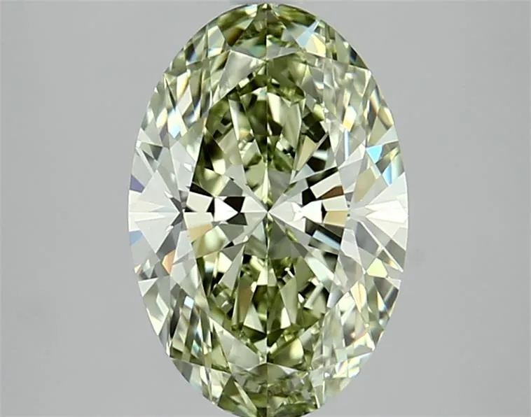 2.09ct Oval Lab Grown Diamond (Colour Fancy Intense Green, Clarity VVS1, IGI Certified)