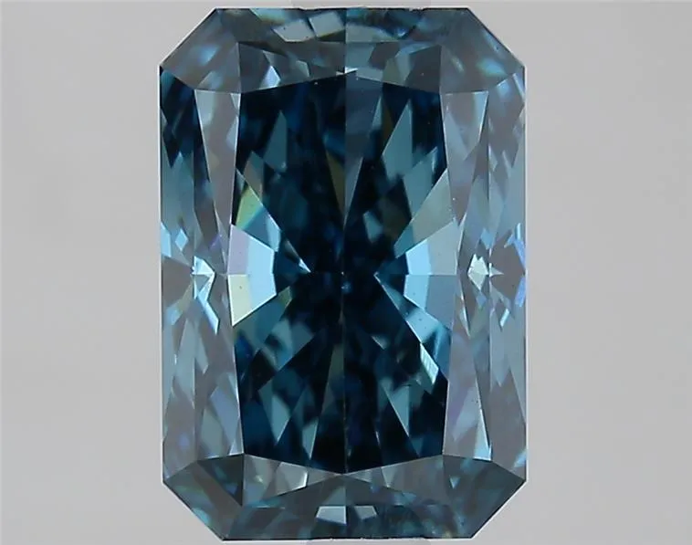 2.09ct Radiant Lab Grown Diamond (Colour Fancy Vivid Blue, Clarity VVS2, IGI Certified)
