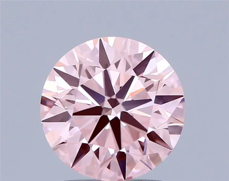 2.10ct Round Lab Grown Diamond (Colour Fancy Intense Pink, Clarity VVS2, Cut ID, IGI Certified)