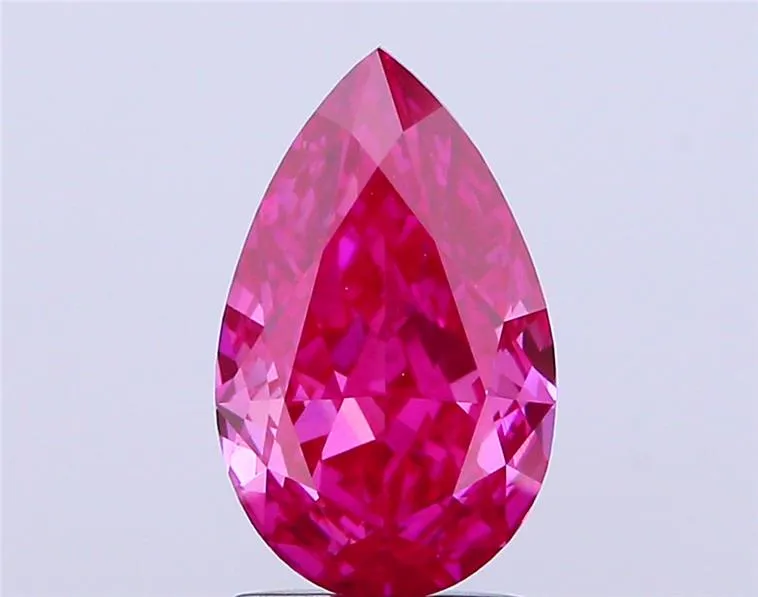 2.14ct Pear Lab Grown Diamond (Colour Red, Clarity VS1, Uncertified)
