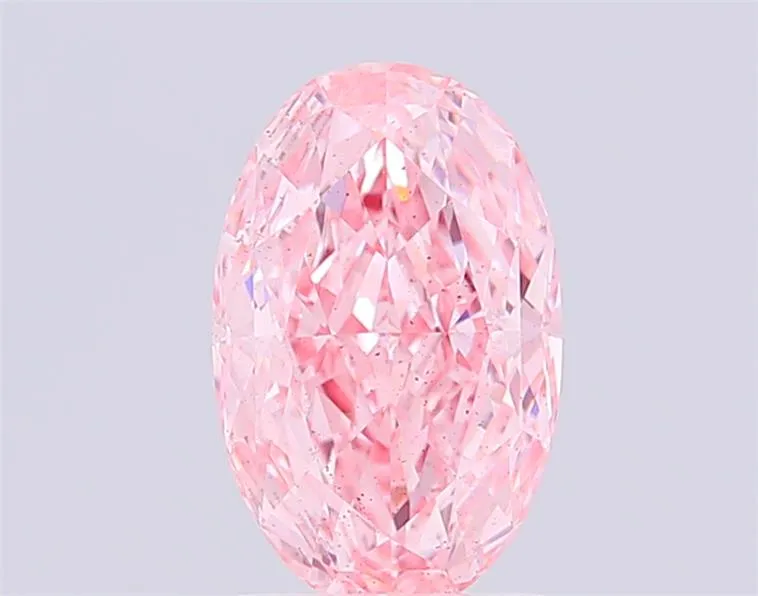 2.15ct Oval Lab Grown Diamond (Colour Fancy Vivid Pink, Clarity SI1, IGI Certified)