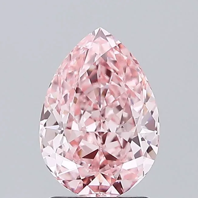 2.17ct Pear Lab Grown Diamond (Colour Fancy Vivid Pink, Clarity VS1, Cut GD, IGI Certified)