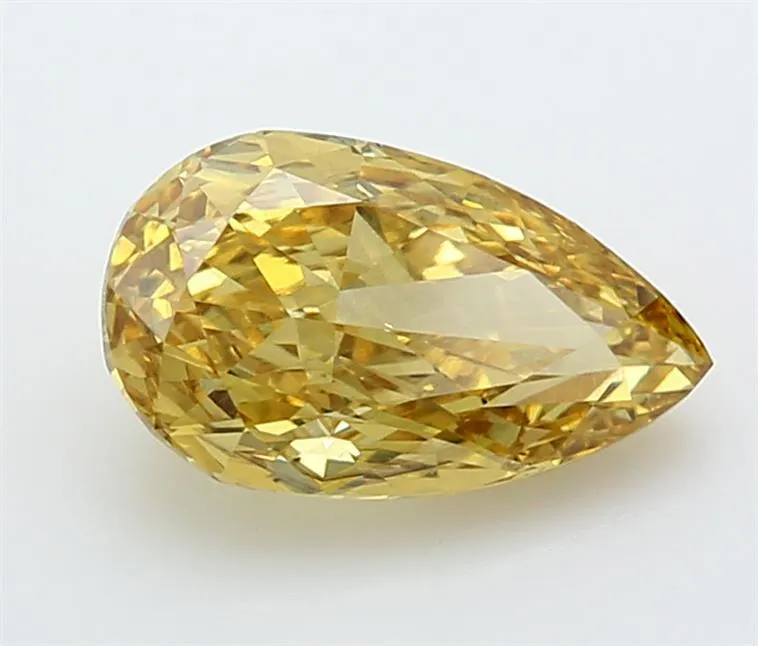 2.37ct Pear Lab Grown Diamond (Colour Fancy Vivid Yellow, Clarity VS1, Cut GD, IGI Certified)
