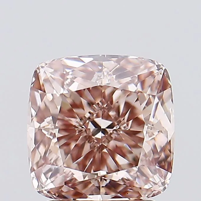 2.39ct Cushion modified Lab Grown Diamond (Colour Fancy Light Brown, Clarity VVS2, IGI Certified)