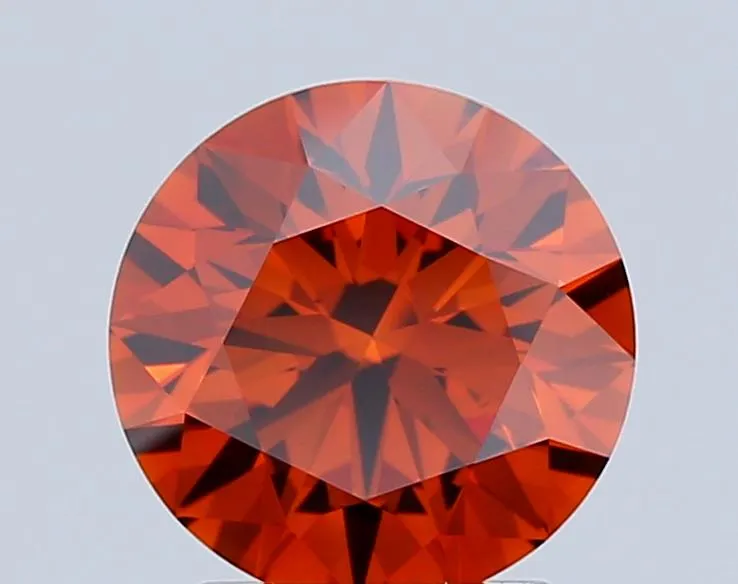2.39ct Round Lab Grown Diamond (Colour Fancy Orange, Clarity VVS2, Cut ID, IGI Certified)