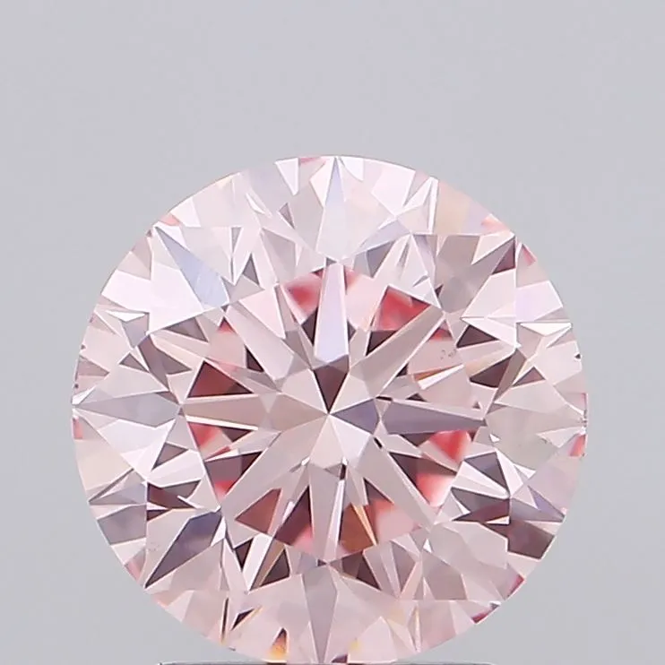 2.40ct Round Lab Grown Diamond (Colour Fancy Intense Pink, Clarity VS1, Cut EX, IGI Certified)