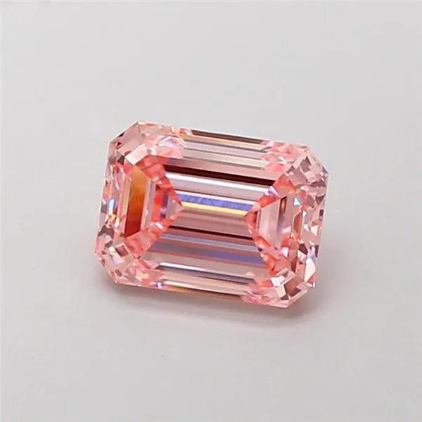 2.44ct Emerald Lab Grown Diamond (Colour Fancy Intense Pink, Clarity VVS1, IGI Certified)
