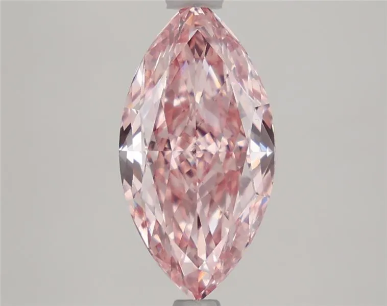 2.44ct Marquise Lab Grown Diamond (Colour Fancy Vivid Pink, Clarity VVS2, IGI Certified)