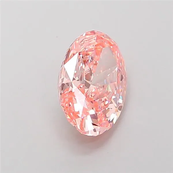 2.45ct Oval Lab Grown Diamond (Colour Fancy Vivid Pink, Clarity VVS2, IGI Certified)