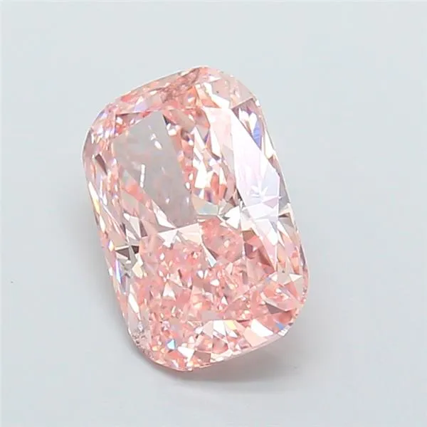 2.50ct Cushion modified Lab Grown Diamond (Colour Fancy Vivid Pink, Clarity VS2, IGI Certified)