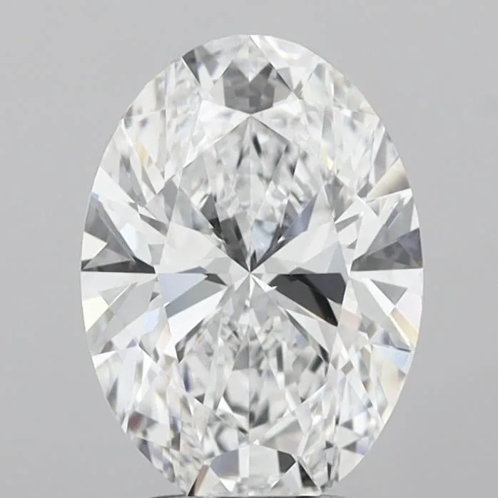 2.50ct Oval Lab Grown Diamond (Colour D, Clarity VVS2, IGI Certified)