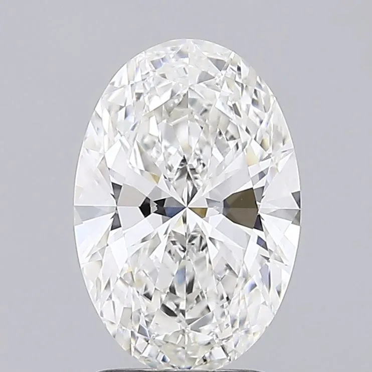 2.50ct Oval Lab Grown Diamond (Colour G, Clarity VVS2, IGI Certified)