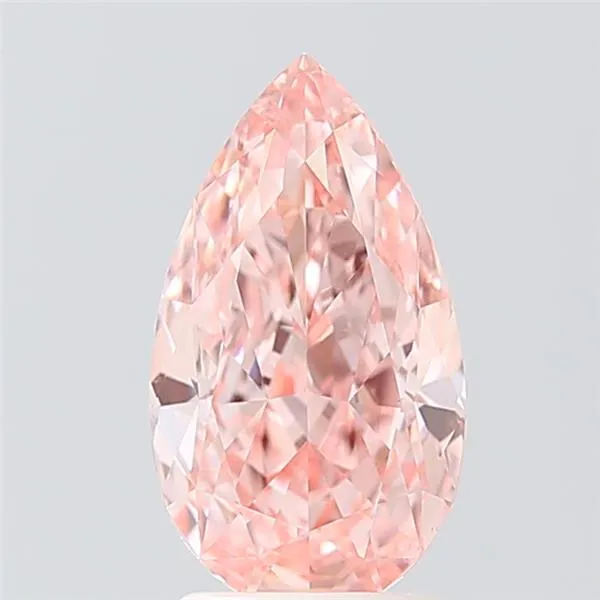 2.50ct Pear Lab Grown Diamond (Colour Fancy Vivid Pink, Clarity VVS2, IGI Certified)