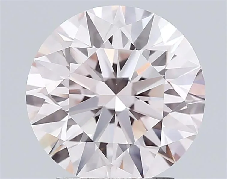 2.51ct Round Lab Grown Diamond (Colour Light Pink, Clarity VVS1, Cut ID, IGI Certified)