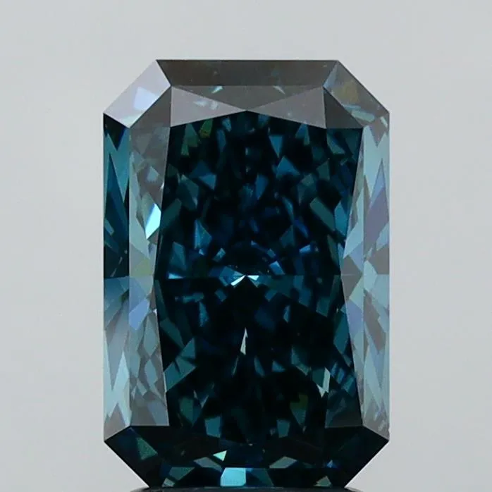 2.52ct Radiant Lab Grown Diamond (Colour Fancy Deep Blue, Clarity VVS2, IGI Certified)