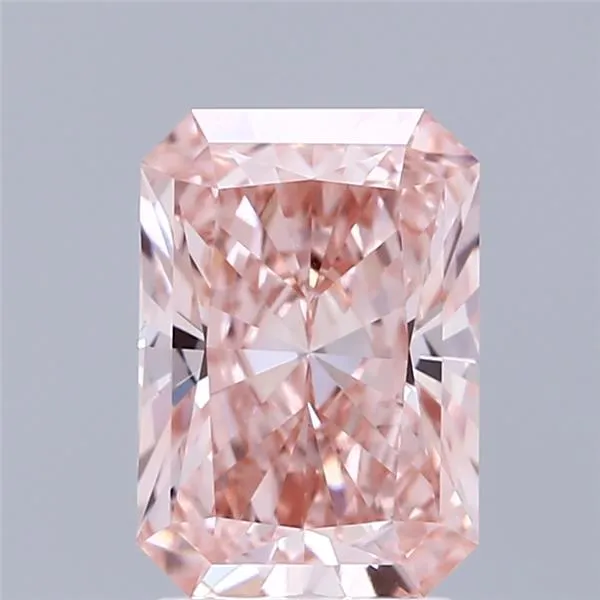 2.52ct Radiant Lab Grown Diamond (Colour Fancy Vivid Pink, Clarity VVS2, IGI Certified)