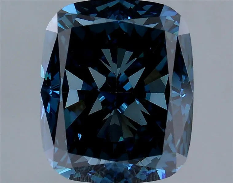 2.53ct Cushion modified Lab Grown Diamond (Colour Fancy Deep Blue, Clarity VS1, Cut VG, IGI Certified)