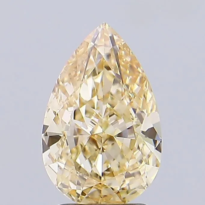 2.53ct Pear Lab Grown Diamond (Colour Fancy Yellow, Clarity VS1, IGI Certified)