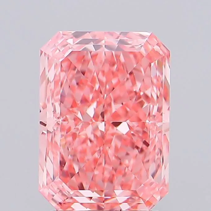 2.53ct Radiant Lab Grown Diamond (Colour Fancy Vivid Pink, Clarity VVS1, IGI Certified)