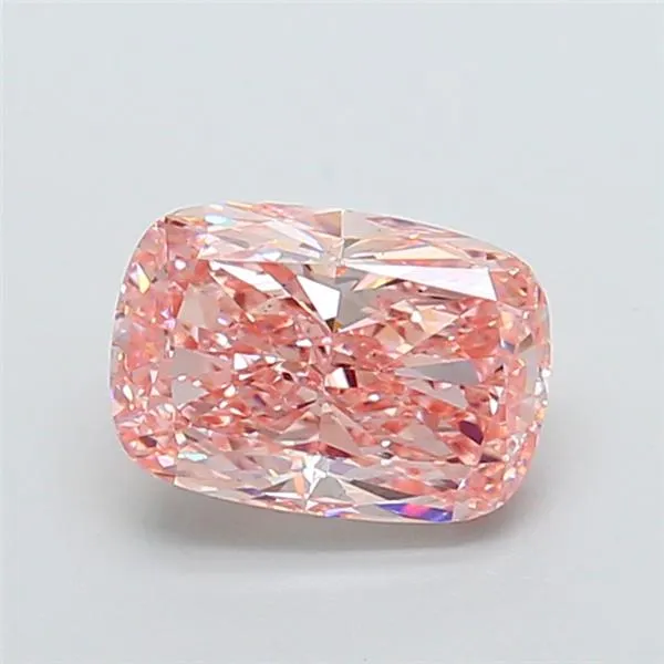2.55ct Cushion modified Lab Grown Diamond (Colour Fancy Intense Pink, Clarity VS2, IGI Certified)