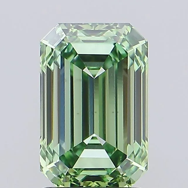 2.55ct Emerald Lab Grown Diamond (Colour Fancy Vivid Green, Clarity VS1, IGI Certified)