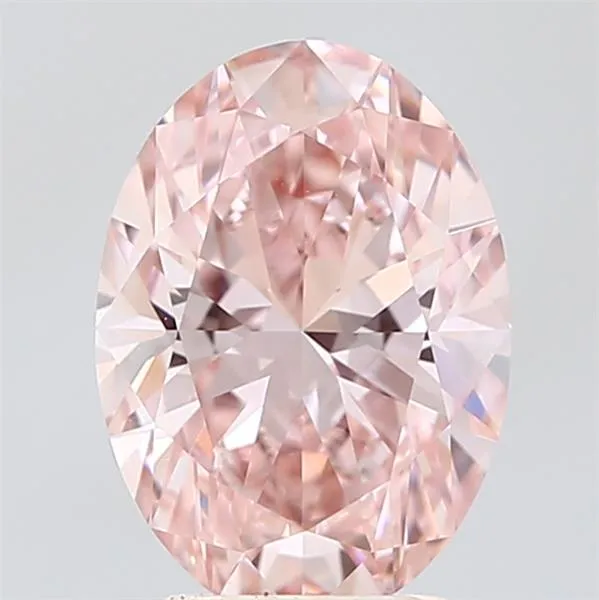 2.55ct Oval Lab Grown Diamond (Colour Fancy Vivid Pink, Clarity VVS2, IGI Certified)